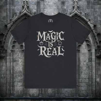 T-Shirt - Magic Is Real - Gothic Occult Wiccan - Harry Potter Fan Gift Shirt - Soft Cotton T-shirt from Crypto Zoo Tees