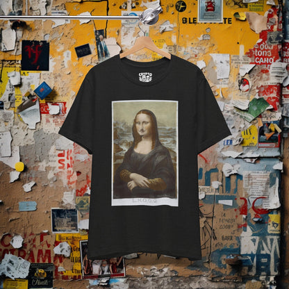 T - Shirt - Marcel Duchamp Shirt | LHOOQ Mona Lisa with Mustache T - shirt | Dada Art Tee | Artist | Bella + Canvas Unisex T - shirt from Crypto Zoo Tees