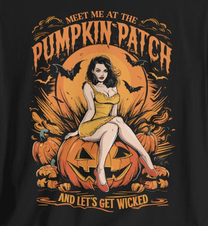 T - Shirt - Meet Me at the Pumpkin Patch | Halloween | Bella + Canvas Unisex T - shirt from Crypto Zoo Tees