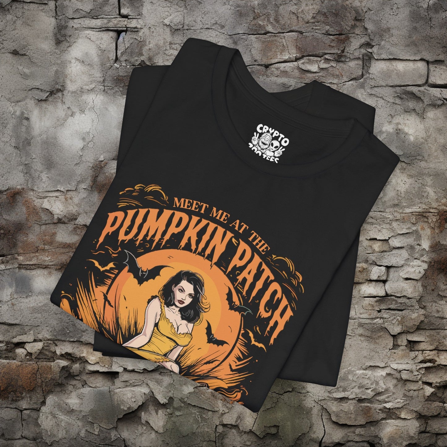 T - Shirt - Meet Me at the Pumpkin Patch | Halloween | Bella + Canvas Unisex T - shirt from Crypto Zoo Tees