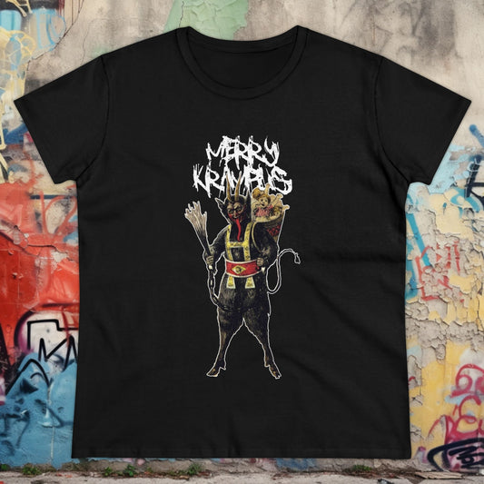 T-Shirt - MERRY KRAMPUS LADIES from Crypto Zoo Tees