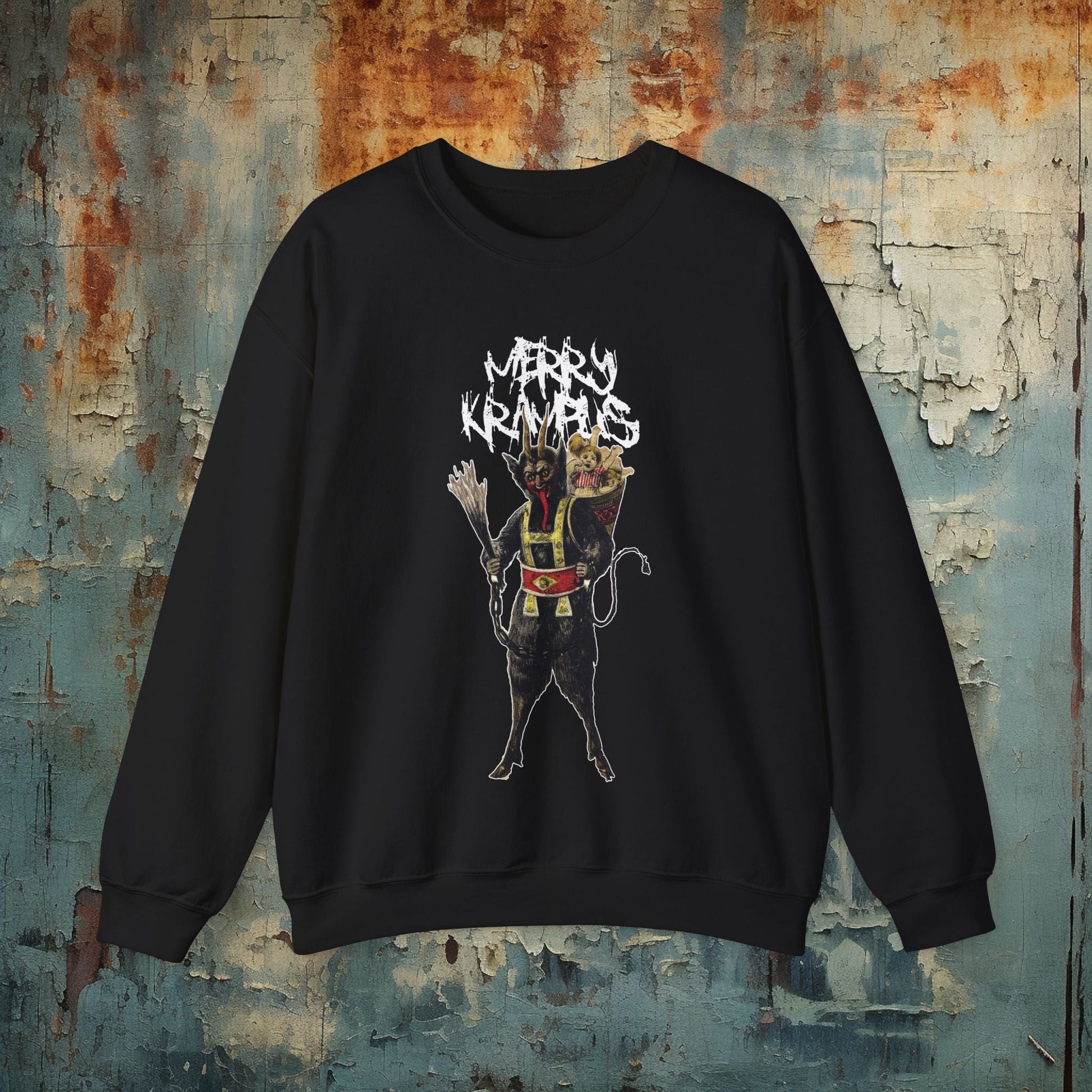 Sweatshirt - merry krampus Sweatshirt from Crypto Zoo Tees