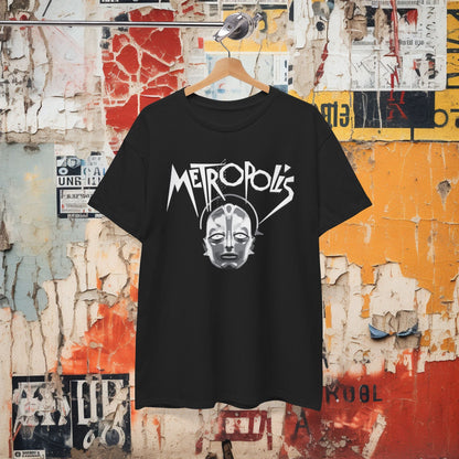 T-Shirt - Metropolis Movie T-Shirt - Retro Sci - Fi Tee, Classic Film Merch, Unisex 1927 Movie Apparel, Fritz Lang Gift, Vintage Cinema Clothing from Crypto Zoo Tees