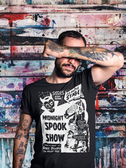 T-Shirt - Midnight Spook Show | Bella + Canvas Unisex T-shirt from Crypto Zoo Tees