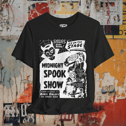 T-Shirt - Midnight Spook Show | Bella + Canvas Unisex T-shirt from Crypto Zoo Tees