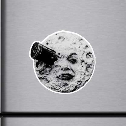 Paper products - Moon Face Sticker | Art & Artists, Retro & Vintage | Psychedelic | Movies and TV from Crypto Zoo Tees