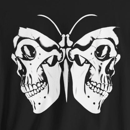 T - Shirt - Moth with Skull Wings | Skulls and Skeletons | Horror | Bella + Canvas Unisex T - shirt from Crypto Zoo Tees