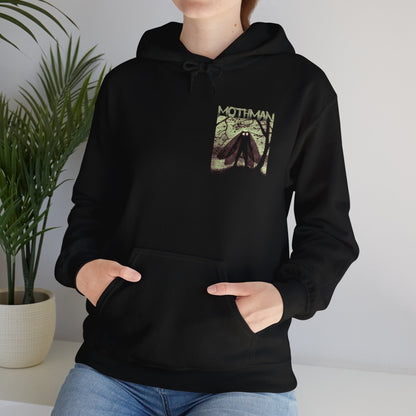 Hoodie - Mothman Bridge 2 Sided Hoodie from Crypto Zoo Tees