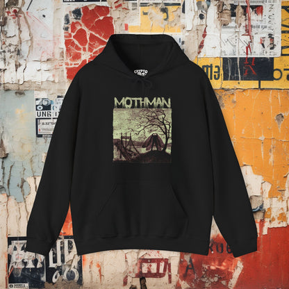 Hoodie - Mothman Bridge Single Sided Hoodie from Crypto Zoo Tees