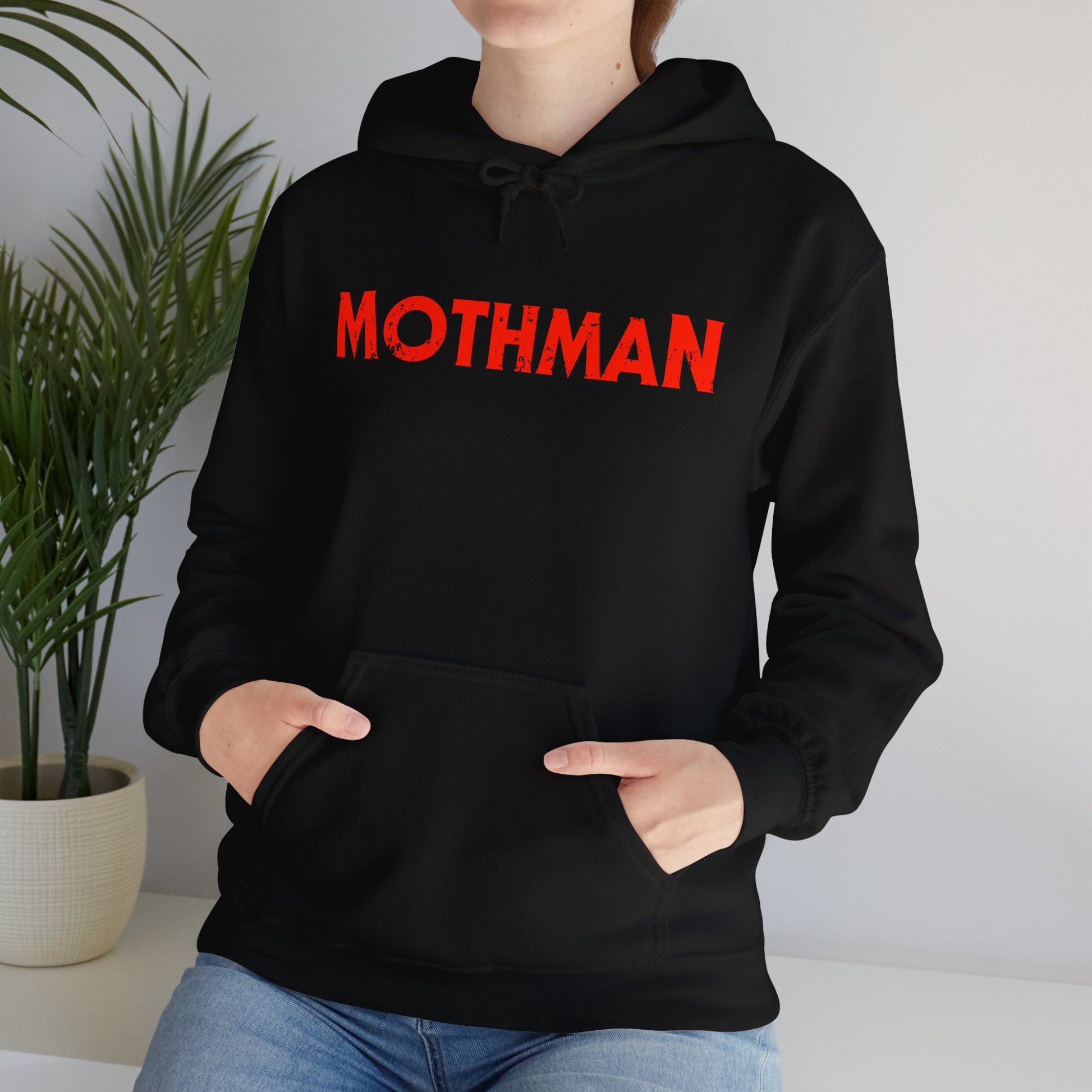 Hoodie - Mothman Halloween 2s hoodie Hooded Sweatshirt from Crypto Zoo Tees