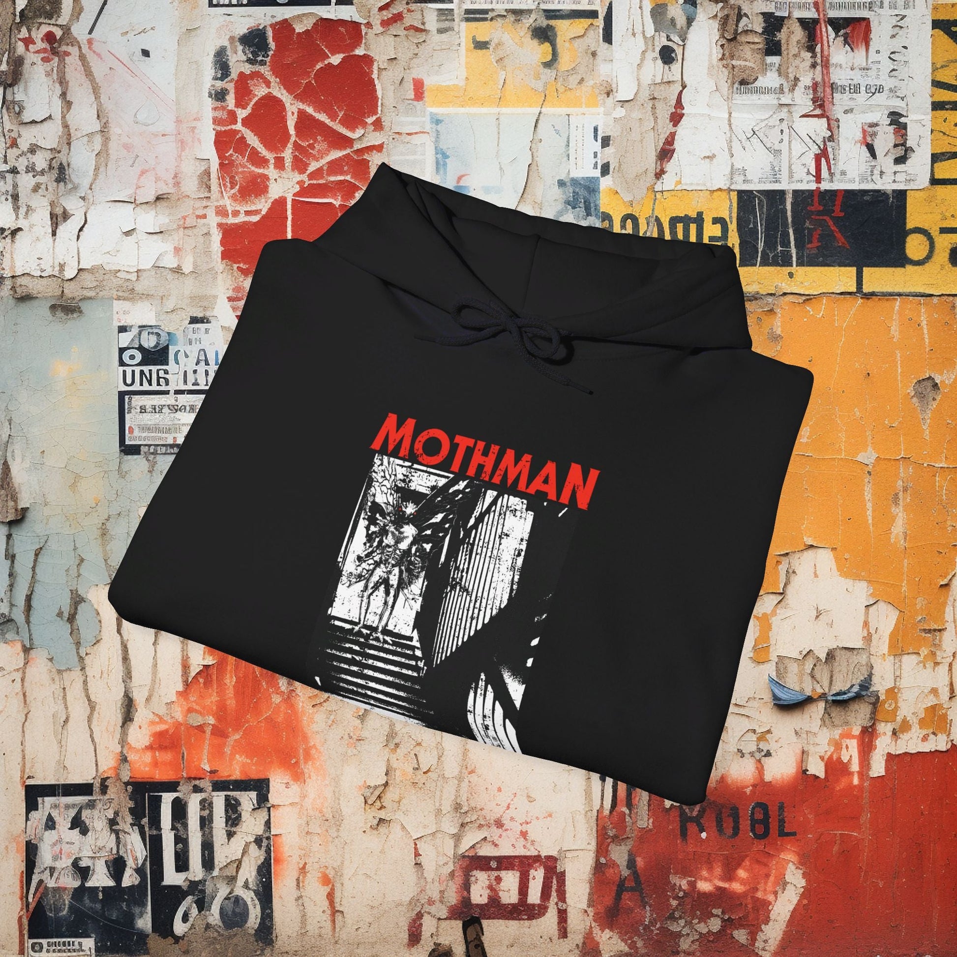 Hoodie - Mothman Halloween Style | Hoodie | Hooded Sweatshirt from Crypto Zoo Tees