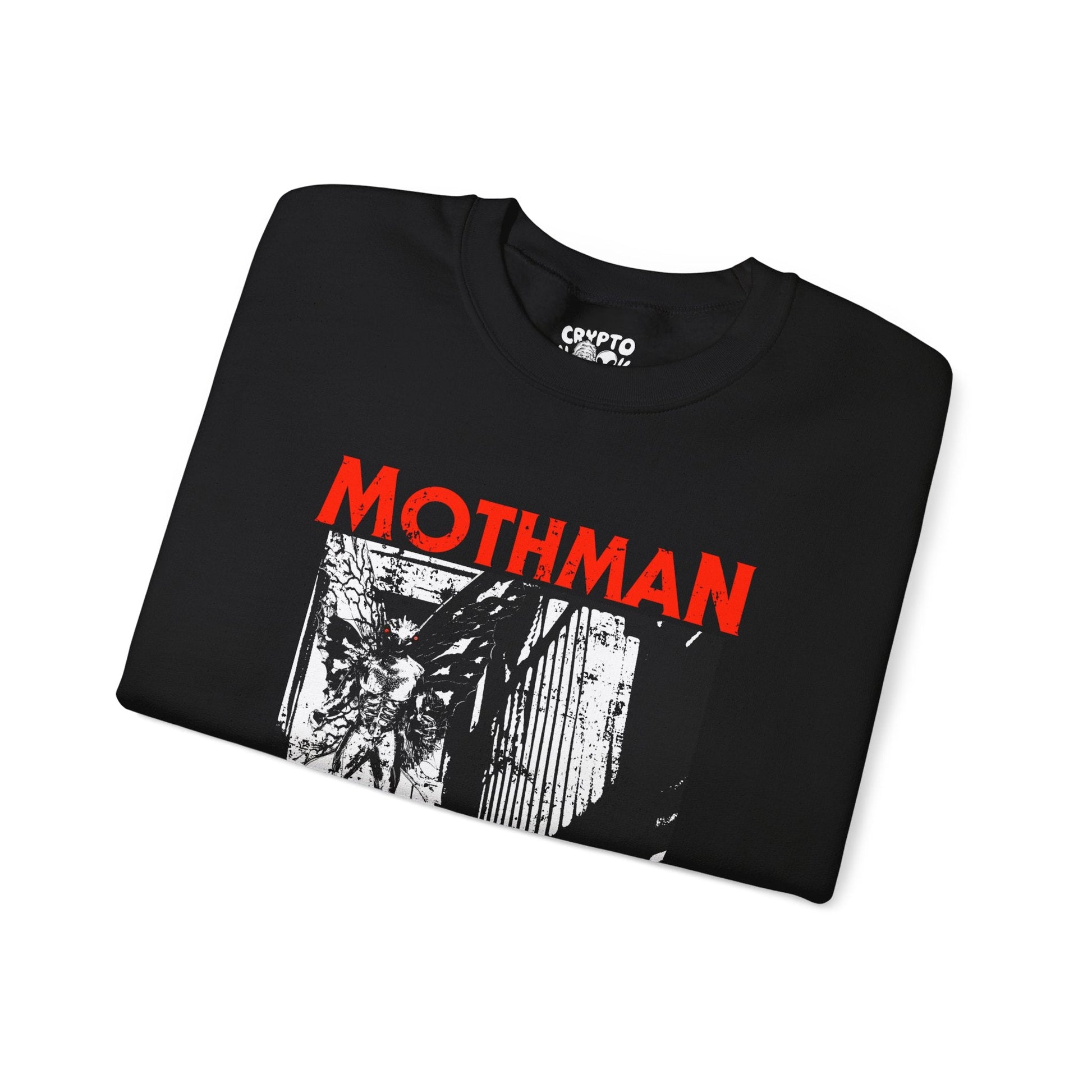 Sweatshirt - Mothman Halloween Sweatshirt from Crypto Zoo Tees