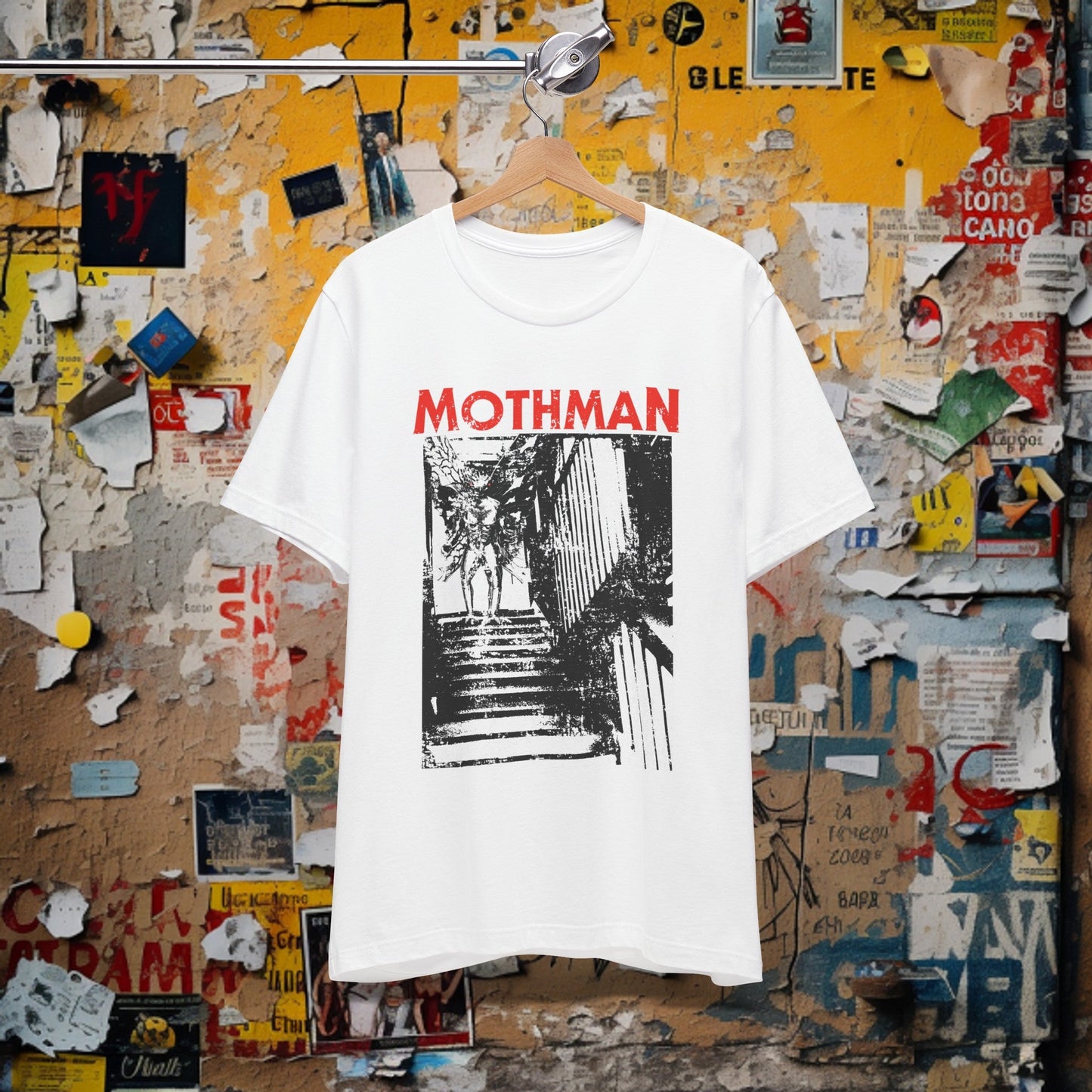 T-Shirt - Mothman Halloween T-shirt | Bella + Canvas Unisex T-shirt from Crypto Zoo Tees