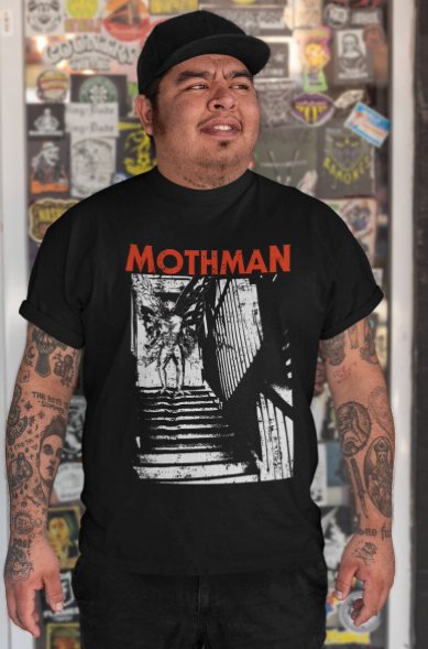 T-Shirt - Mothman Halloween T-shirt | Bella + Canvas Unisex T-shirt from Crypto Zoo Tees