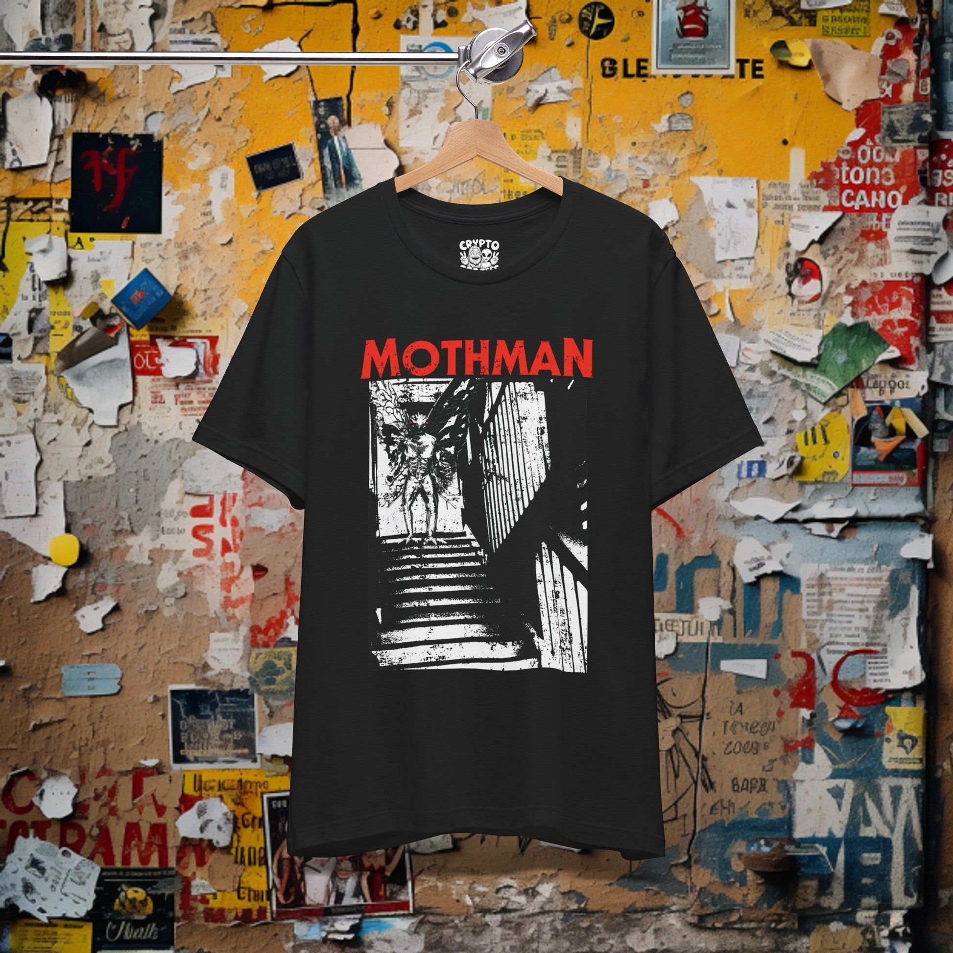 T-Shirt - Mothman Halloween T-shirt | Bella + Canvas Unisex T-shirt from Crypto Zoo Tees