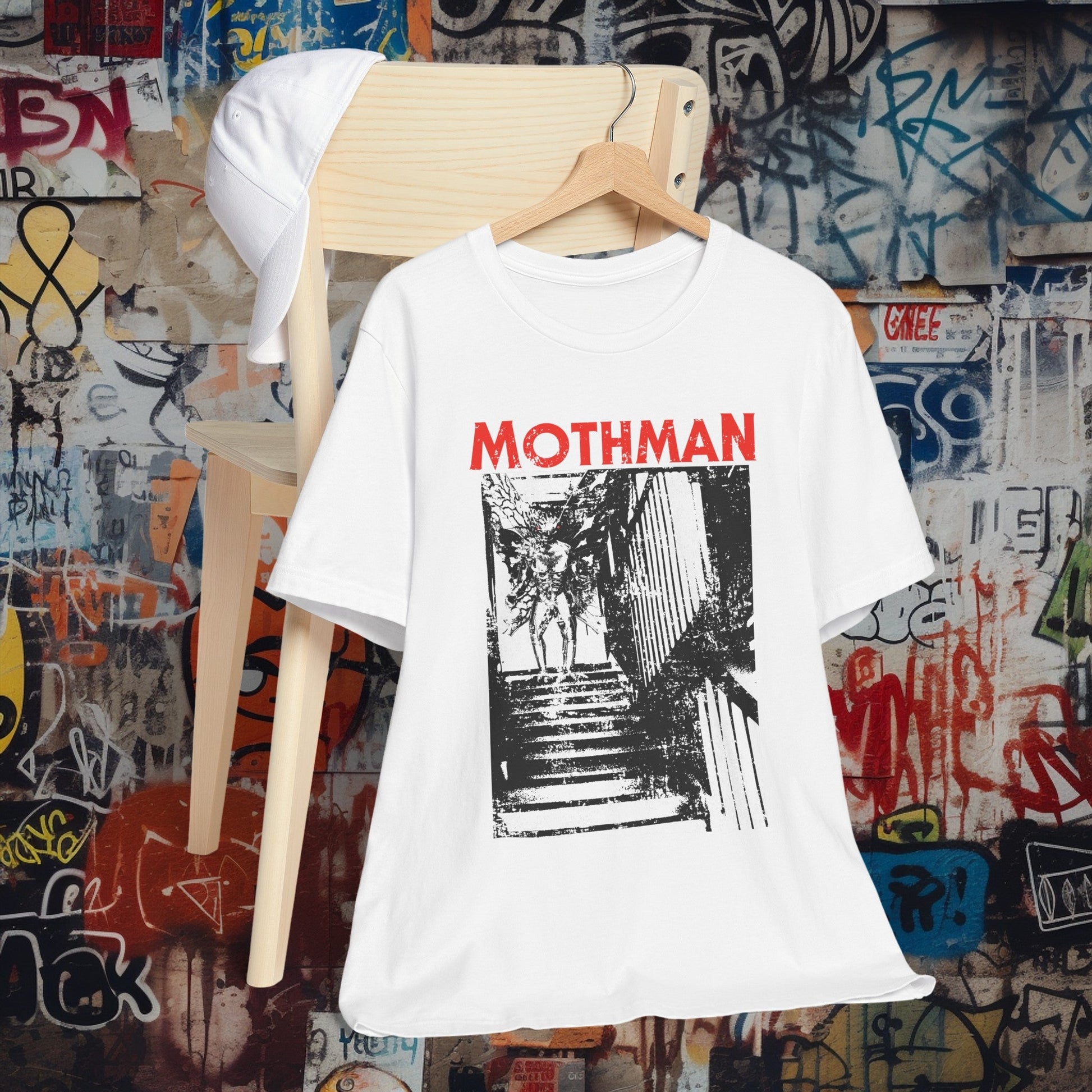 T-Shirt - Mothman Halloween T-shirt | Bella + Canvas Unisex T-shirt from Crypto Zoo Tees