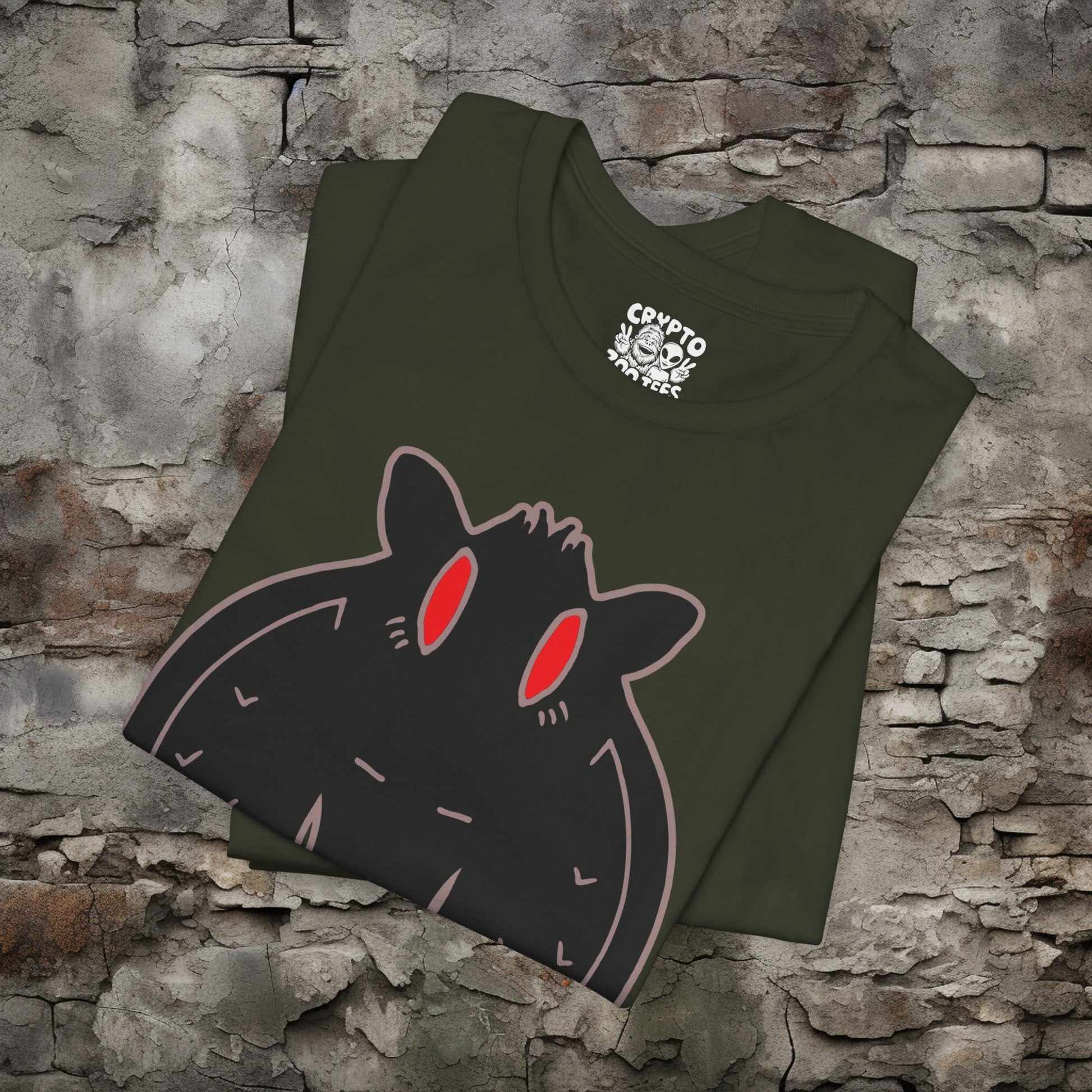 T-Shirt - Mothman Illustration Tee | Bella + Canvas Unisex T-shirt from Crypto Zoo Tees