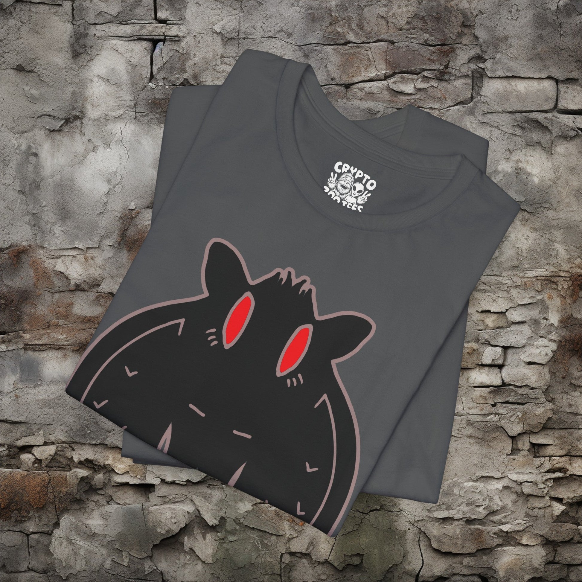 T-Shirt - Mothman Illustration Tee | Bella + Canvas Unisex T-shirt from Crypto Zoo Tees