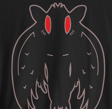 T-Shirt - Mothman Illustration Tee | Bella + Canvas Unisex T-shirt from Crypto Zoo Tees