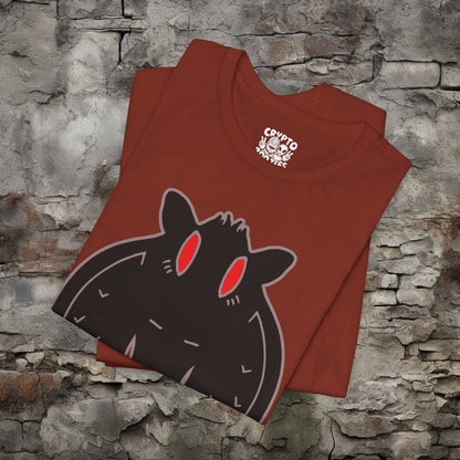 T-Shirt - Mothman Illustration Tee | Bella + Canvas Unisex T-shirt from Crypto Zoo Tees