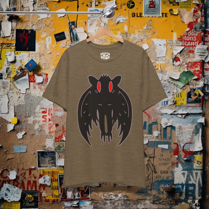 T-Shirt - Mothman Illustration Tee | Bella + Canvas Unisex T-shirt from Crypto Zoo Tees