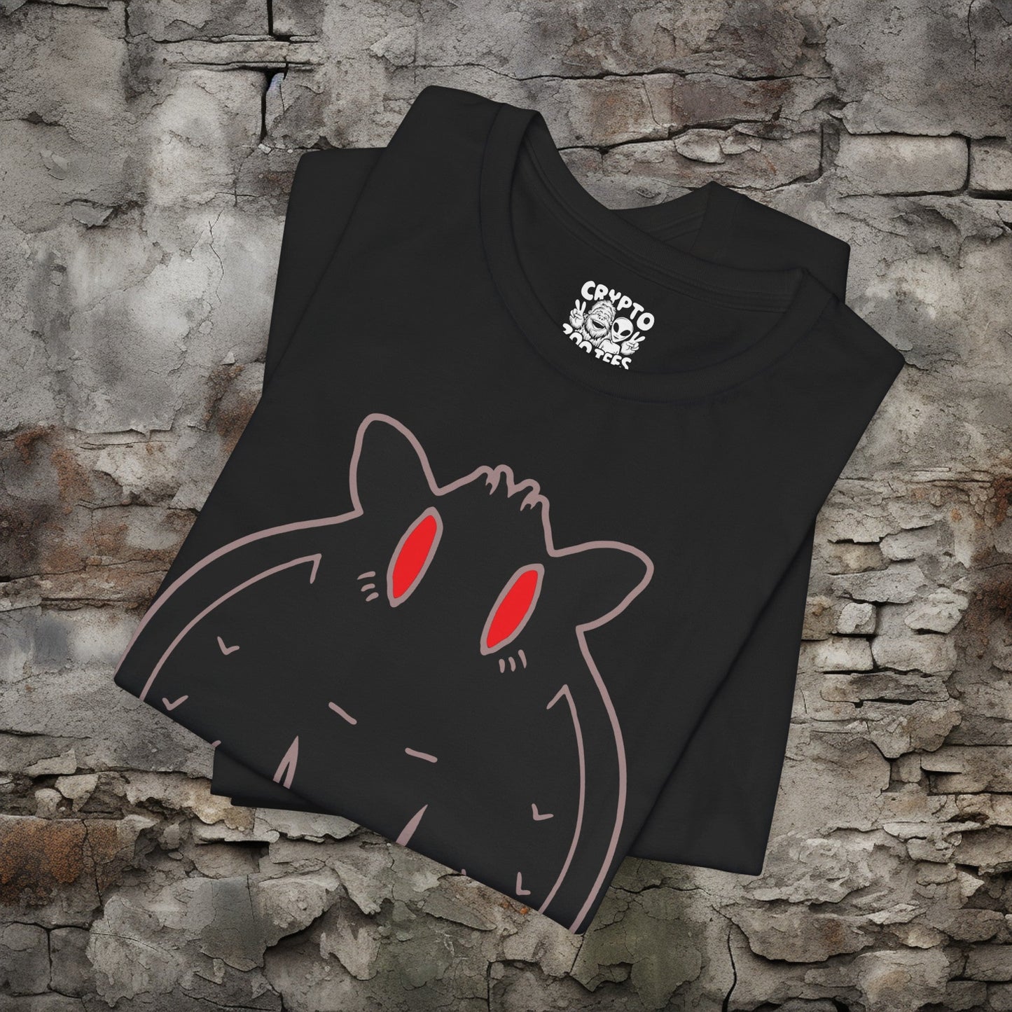 T-Shirt - Mothman Illustration Tee | Bella + Canvas Unisex T-shirt from Crypto Zoo Tees