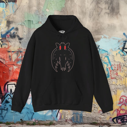 Hoodie - Mothman of Point Pleasant | Hoodie | Hooded Sweatshirt from Crypto Zoo Tees