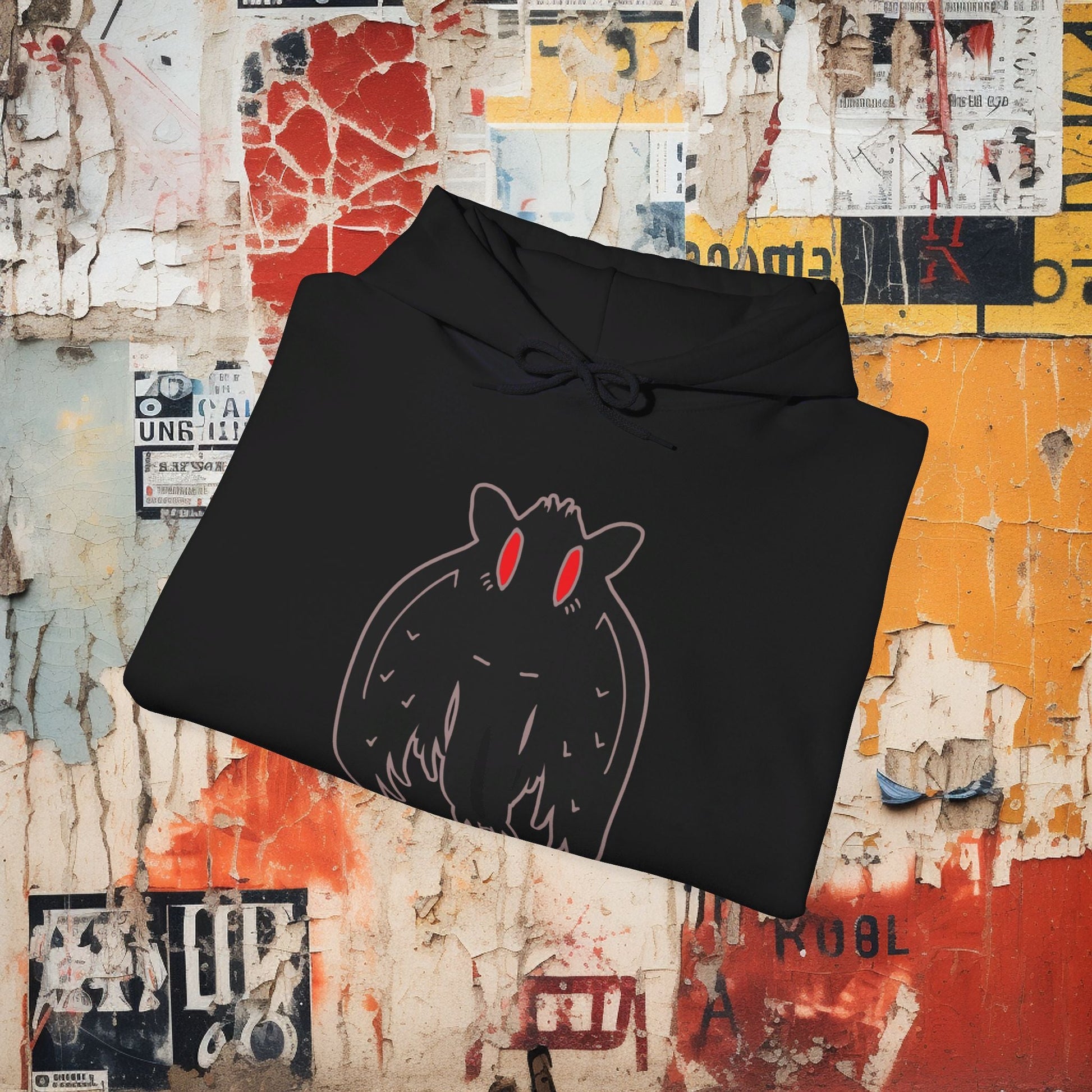 Hoodie - Mothman of Point Pleasant | Hoodie | Hooded Sweatshirt from Crypto Zoo Tees