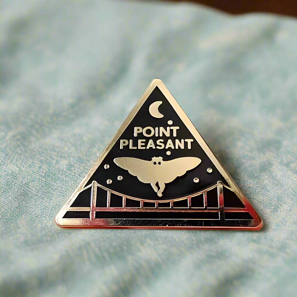  - Mothman Pinback Button | Metal Pinback Button | Cryptids, Paranormal | Retro & Vintage, Gothic from Crypto Zoo Tees