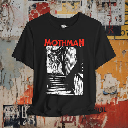 T-Shirt - Mothman Shirt | Halloween Themed Moth Man Tee | Bella + Canvas Unisex T-shirt from Crypto Zoo Tees