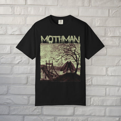 T-Shirt - Mothman Shirt | Mothman, Cryptids | Unisex Shirt, Ladies Tee, Tank Top, Long Sleeve, Sweatshirt, Hoodie from Crypto Zoo Tees