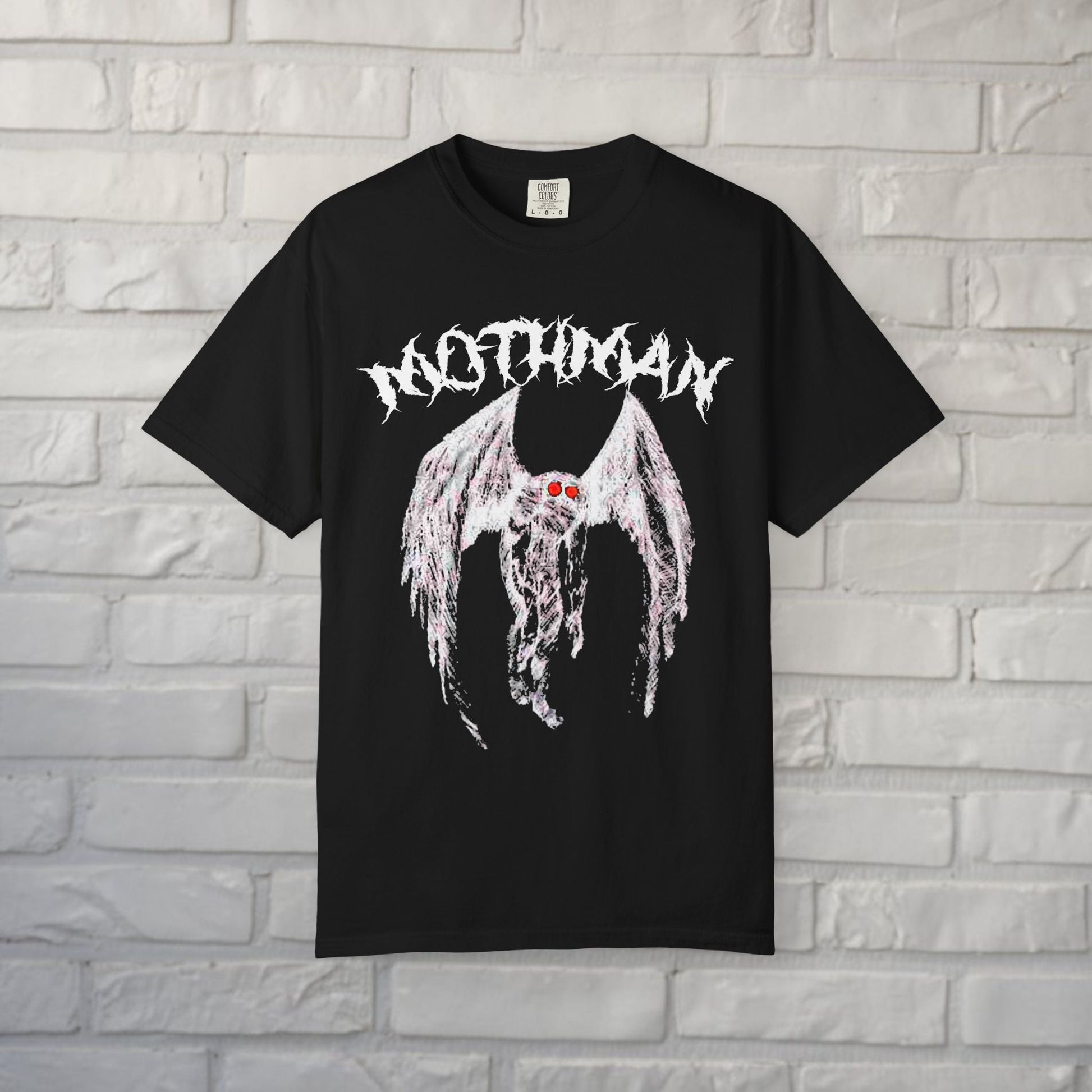 T-Shirt - Mothman Shirt | Unisex - Comfort Colors 1717 | Mothman | Goth/Gothic from Crypto Zoo Tees