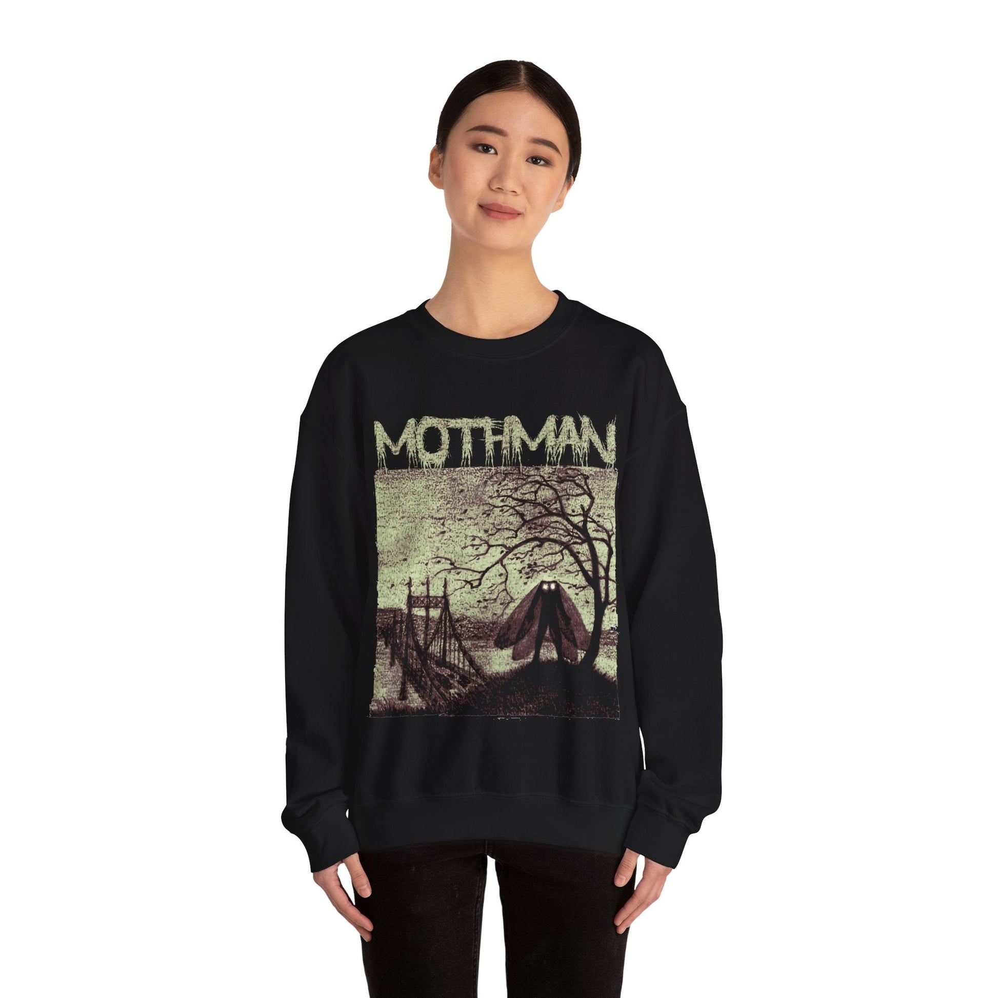 Sweatshirt - Mothman Sweatshirt from Crypto Zoo Tees