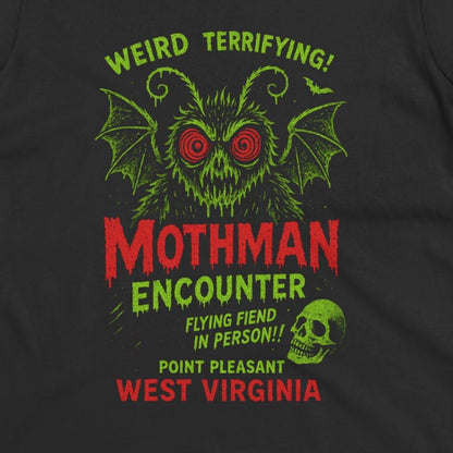 T-Shirt - Mothman T-Shirt | Cryptids, Retro & Vintage | Unisex Shirt, Ladies Tee, Tank Top, Long Sleeve, Sweatshirt, Hoodie from Crypto Zoo Tees