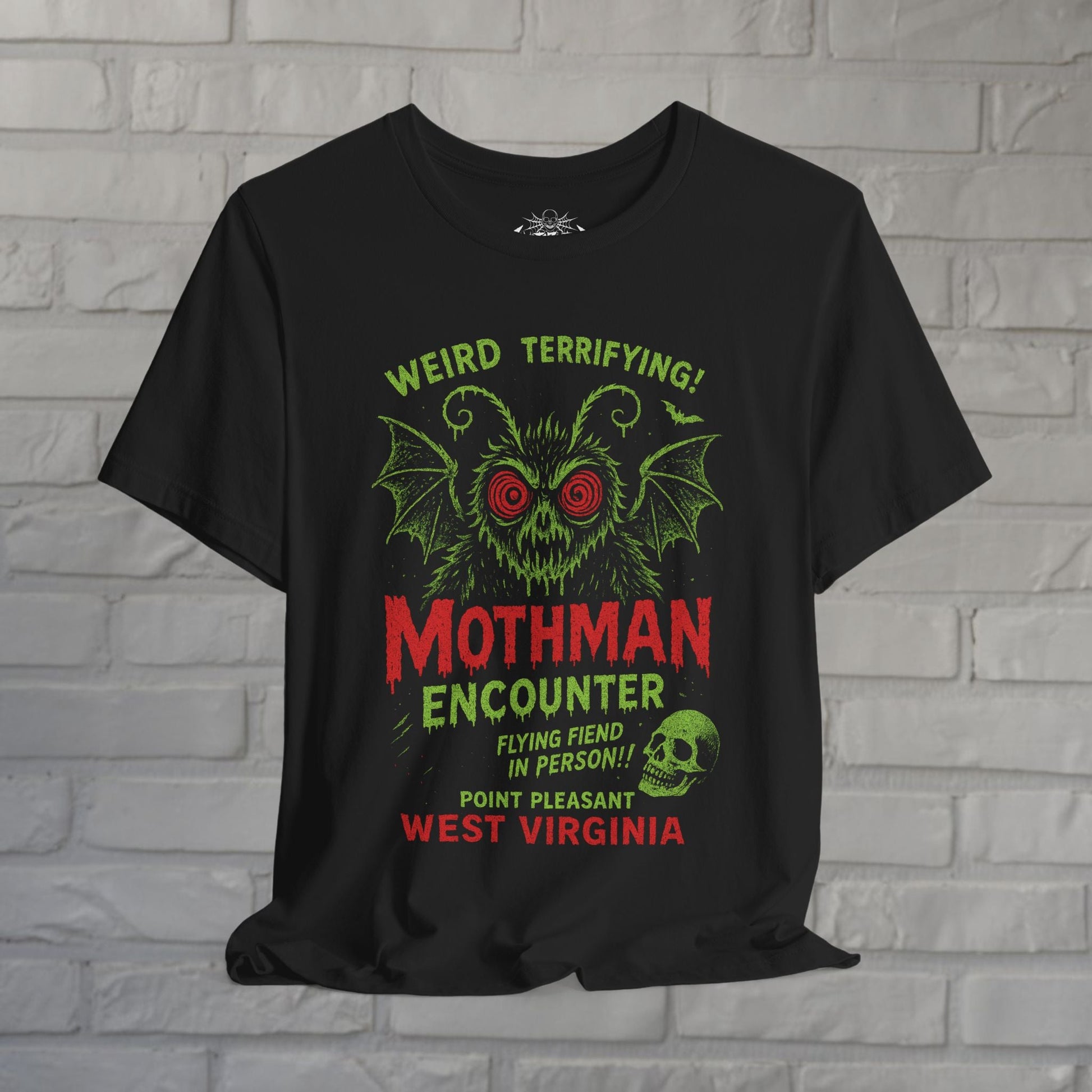 T-Shirt - Mothman T-Shirt | Cryptids, Retro & Vintage | Unisex Shirt, Ladies Tee, Tank Top, Long Sleeve, Sweatshirt, Hoodie from Crypto Zoo Tees