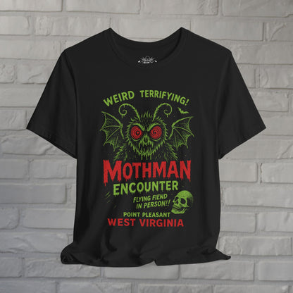 T-Shirt - Mothman T-Shirt | Cryptids, Retro & Vintage | Unisex Shirt, Ladies Tee, Tank Top, Long Sleeve, Sweatshirt, Hoodie from Crypto Zoo Tees