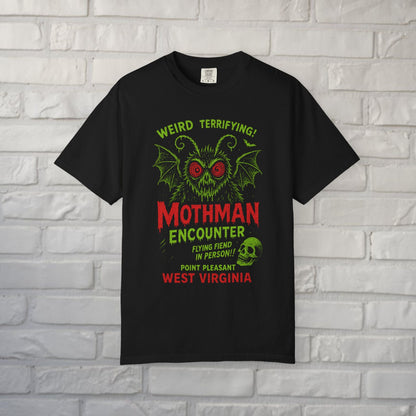 T-Shirt - Mothman T-Shirt | Cryptids, Retro & Vintage | Unisex Shirt, Ladies Tee, Tank Top, Long Sleeve, Sweatshirt, Hoodie from Crypto Zoo Tees