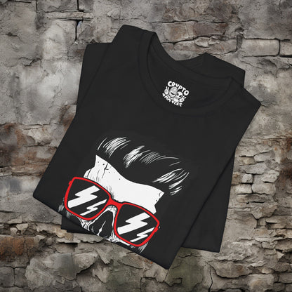 T-Shirt - Mullet Or Die Skull | Bella + Canvas Unisex T-shirt from Crypto Zoo Tees