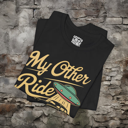 T-Shirt - My Other Ride is a UFO Tee | Bella + Canvas Unisex T-shirt from Crypto Zoo Tees