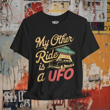 T-Shirt - My Other Ride is a UFO Tee | Bella + Canvas Unisex T-shirt from Crypto Zoo Tees