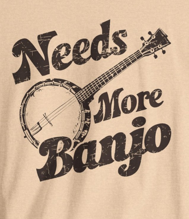 T-Shirt - Needs More Banjo Shirt | Bluegrass Tee | Bella + Canvas Unisex T-shirt from Crypto Zoo Tees