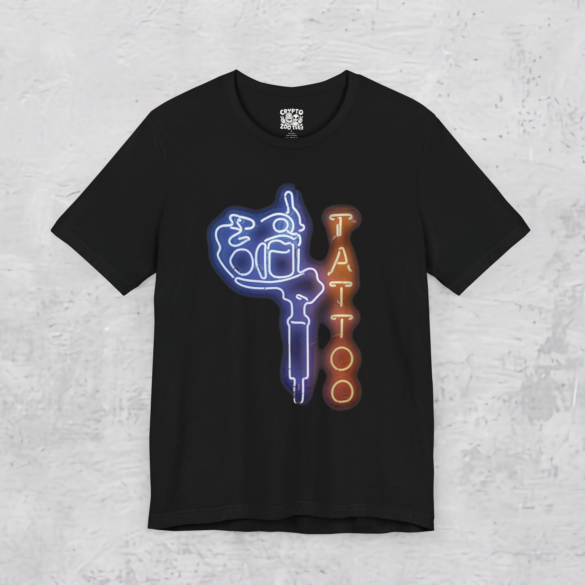 T-Shirt - Neon Tattoo Sign | Unisex T-shirt | Tattoo | Retro & Vintage, Punk from Crypto Zoo Tees