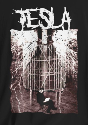 T - Shirt - Nicola Tesla Death Metal | Rock | Bella + Canvas Unisex T - shirt from Crypto Zoo Tees