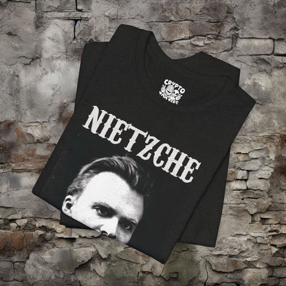 T - Shirt - Nietzsche | Philosophy | Bella + Canvas Unisex T - shirt from Crypto Zoo Tees