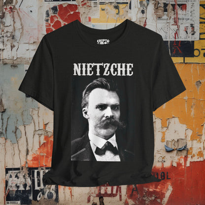 T - Shirt - Nietzsche | Philosophy | Bella + Canvas Unisex T - shirt from Crypto Zoo Tees