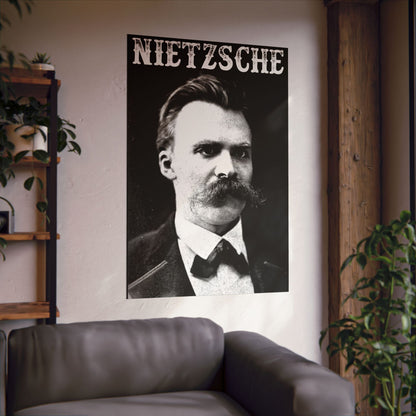 Poster - Nietzsche Poster | Wall Art | Thinkers | Goth/Gothic from Crypto Zoo Tees