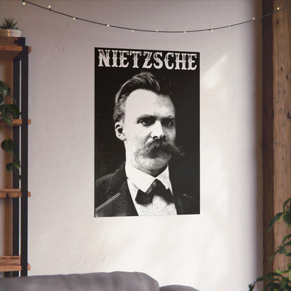 Poster - Nietzsche Poster | Wall Art | Thinkers | Goth/Gothic from Crypto Zoo Tees