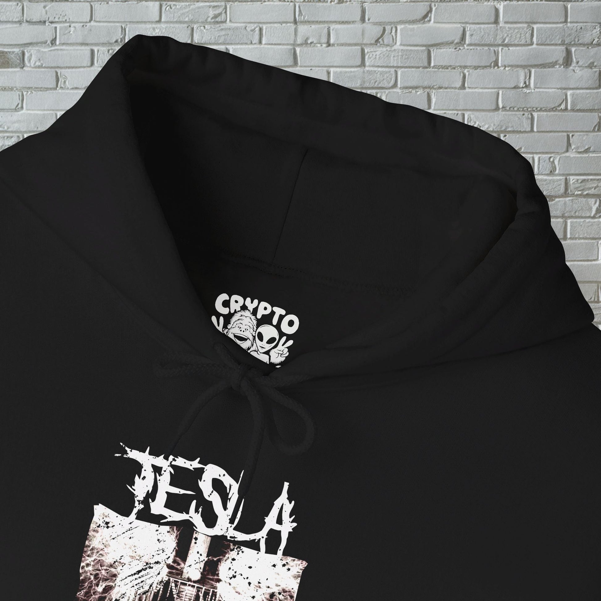 Hoodie - Nikola Tesla | Hoodie | Hooded Sweatshirt from Crypto Zoo Tees