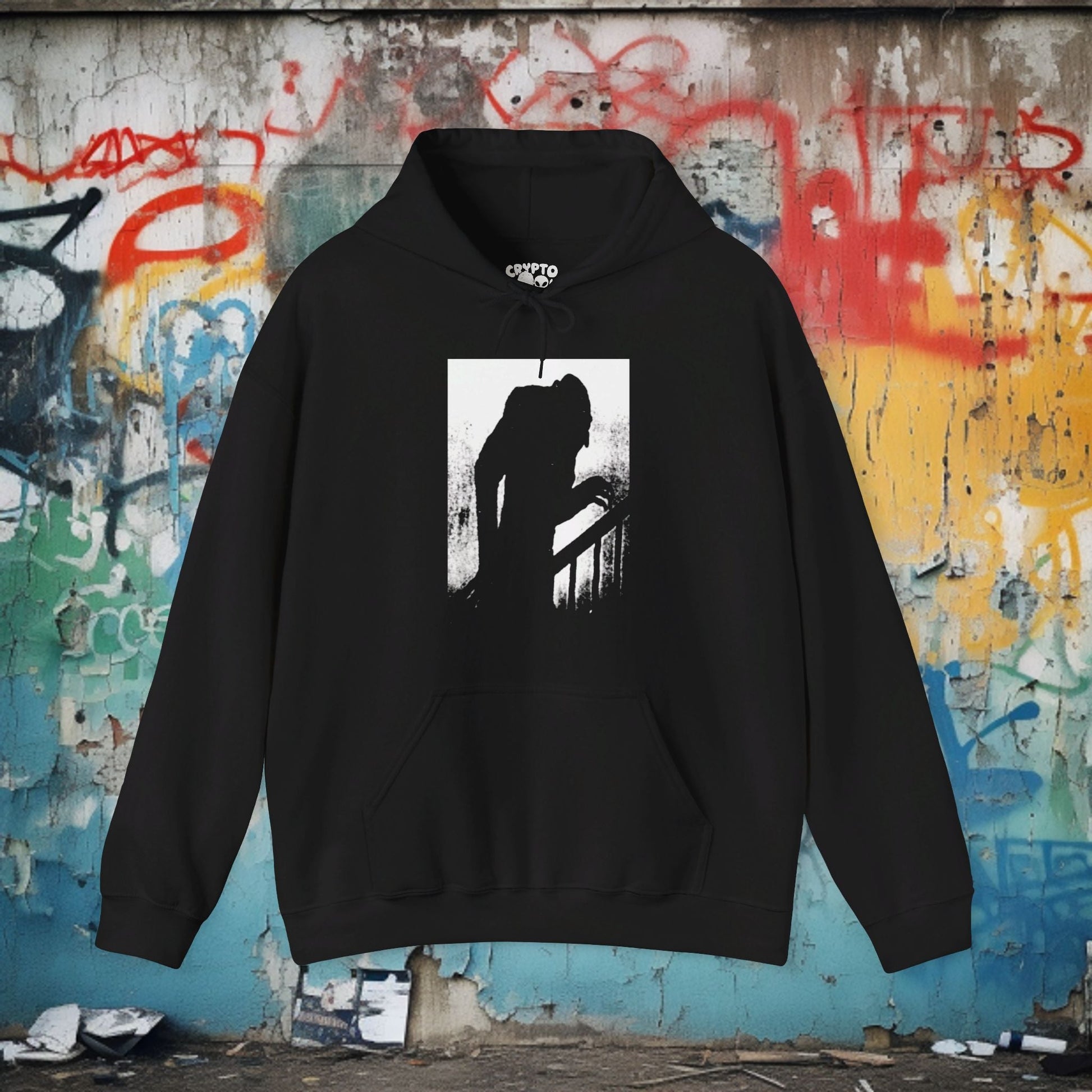 Hoodie - Nosferatu | Hoodie | Hooded Sweatshirt from Crypto Zoo Tees