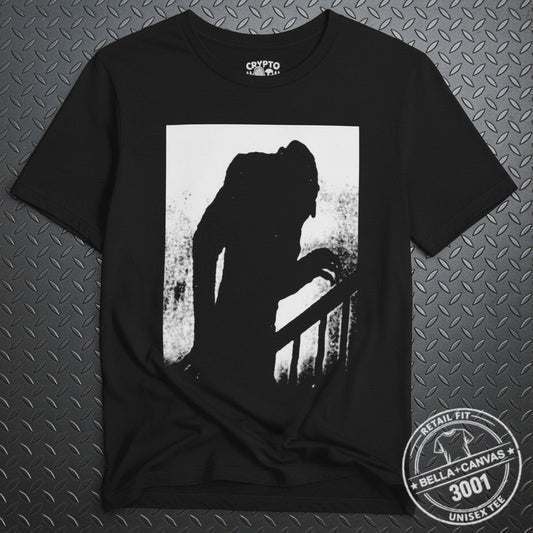 T-Shirt - Nosferatu Vampire Shirt | Light Fitted - Unisex Bella+Canvas 3001 | Horror | Goth/Gothic from Crypto Zoo Tees